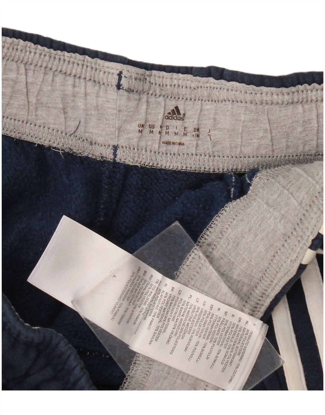 Женские спортивные брюки Adidas с графическим принтом, джоггеры, Великобритания 14, средние, темно-синие