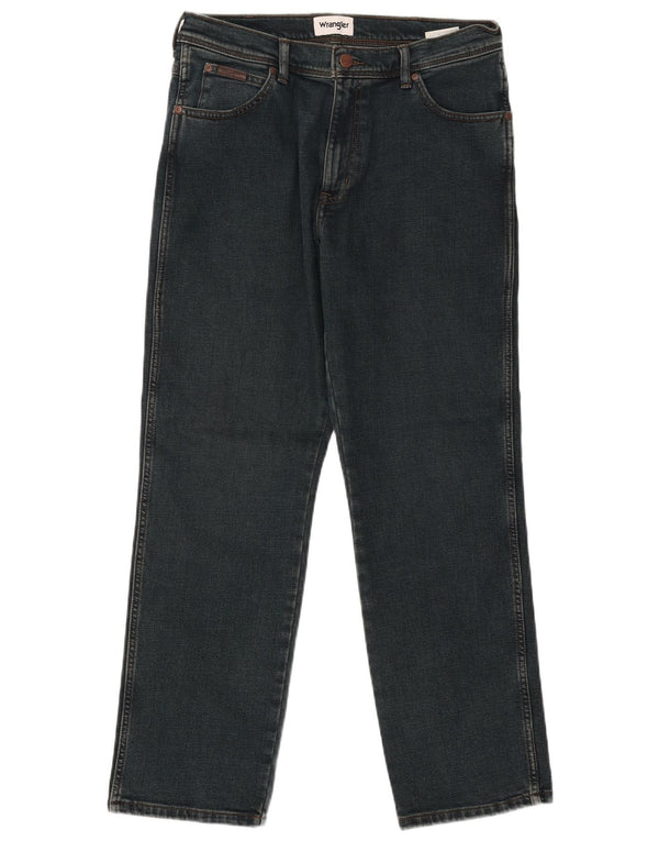 Мужские прямые джинсы Wrangler Texas W34 L30, синий хлопок
