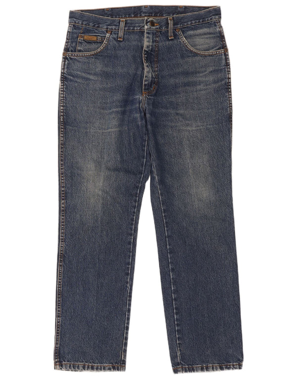 Мужские прямые джинсы Wrangler W34 L30 синие, хлопок