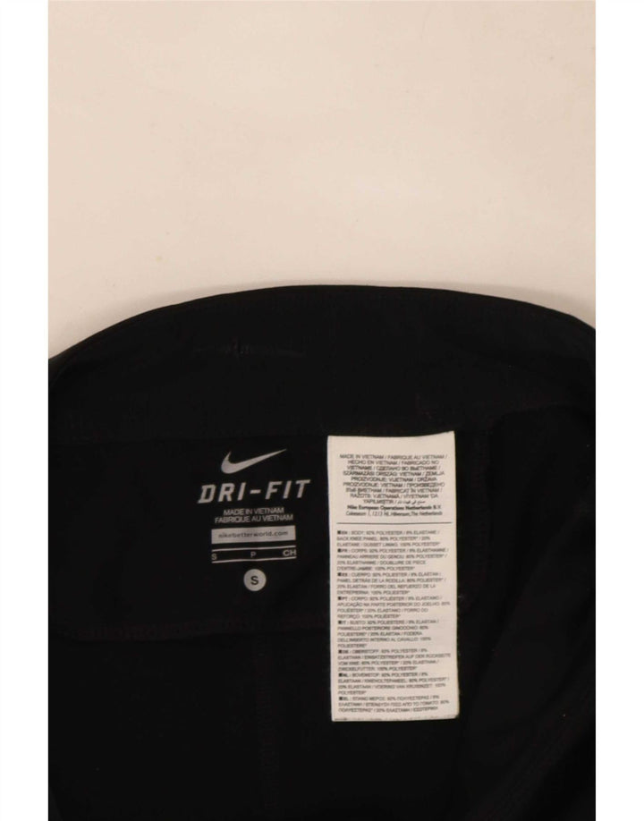 Женские леггинсы Nike UK 8, маленькие черные из полиэстера