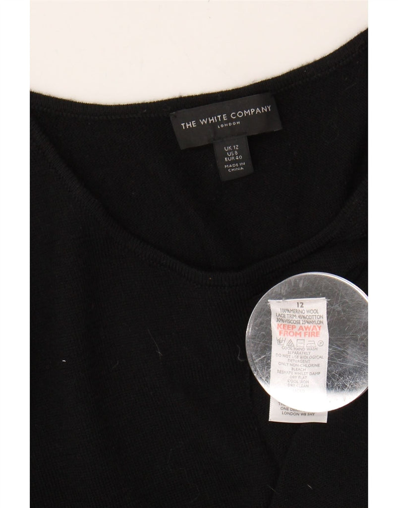 THE WHITE COMPANY Womens Long Sleeve Jumper Dress UK 12 Medium Black Vintage The White Company and Second-Hand The White Company from Messina Hembry 
