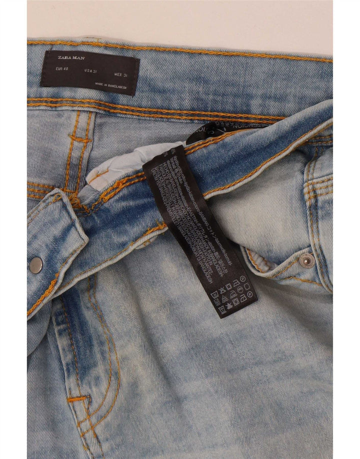 Мужские джинсы узкого кроя Zara EU 40 Medium W31 L26 Синие, хлопок