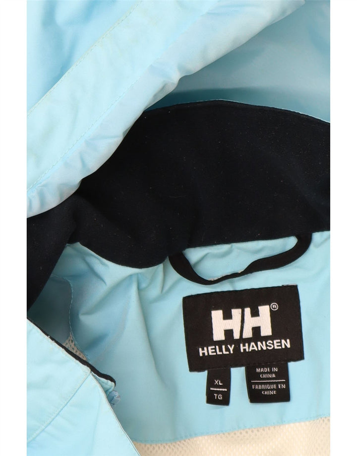 Женская дождевик с капюшоном Helly Hansen UK 18 XL, синий полиэстер