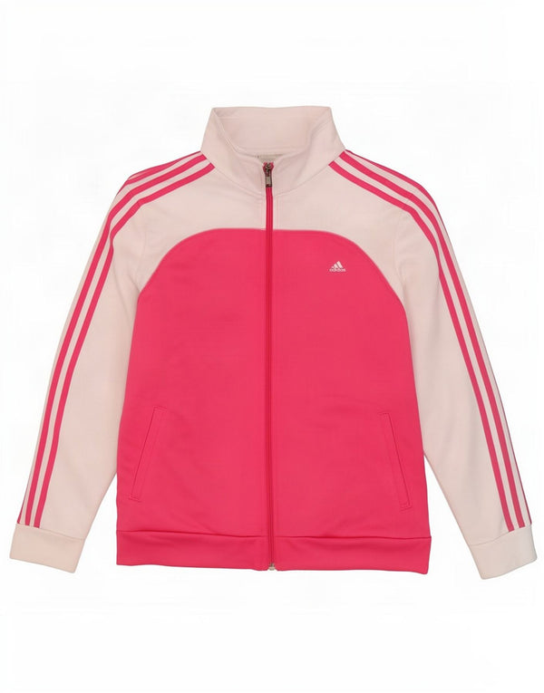 Женская спортивная куртка Adidas Climalite UK 20/22 XL Розовая с цветными блоками
