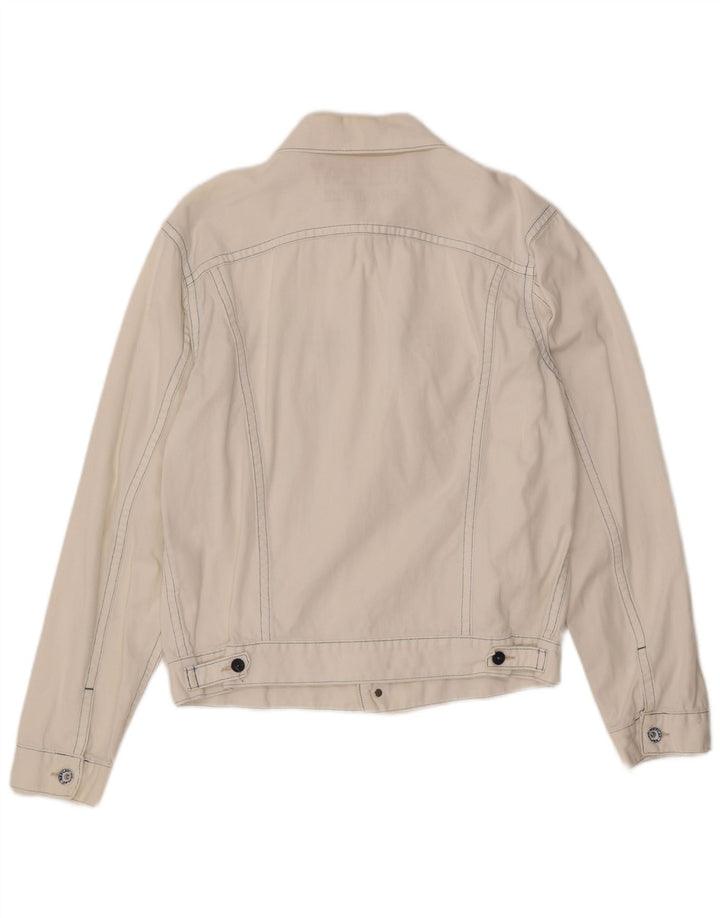 Мужская джинсовая куртка REPLAY UK 40, большой белый хлопок, хлопок