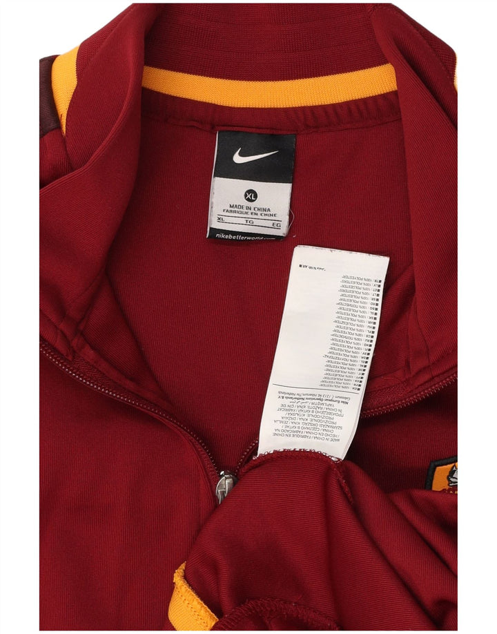 Мужской спортивный костюм NIKE As Roma, верхняя куртка XL, красный полиэстер с цветными блоками