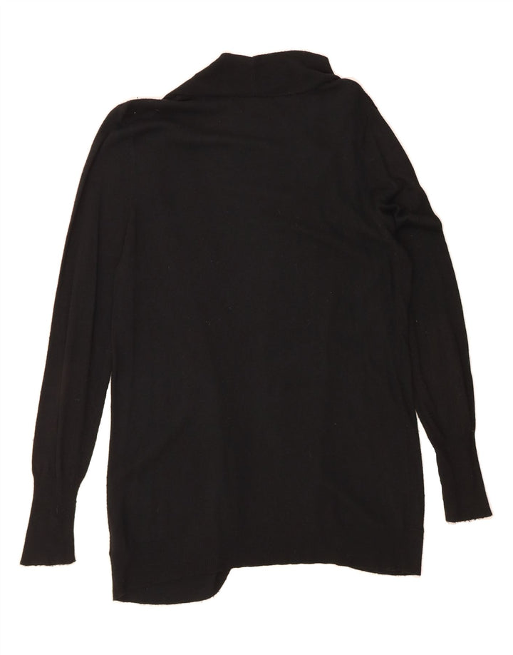 MOSSIMO Womens Longline Open Cardigan Sweater UK 20 2XL Black Nylon Vintage Mossimo and Second-Hand Mossimo from Messina Hembry 