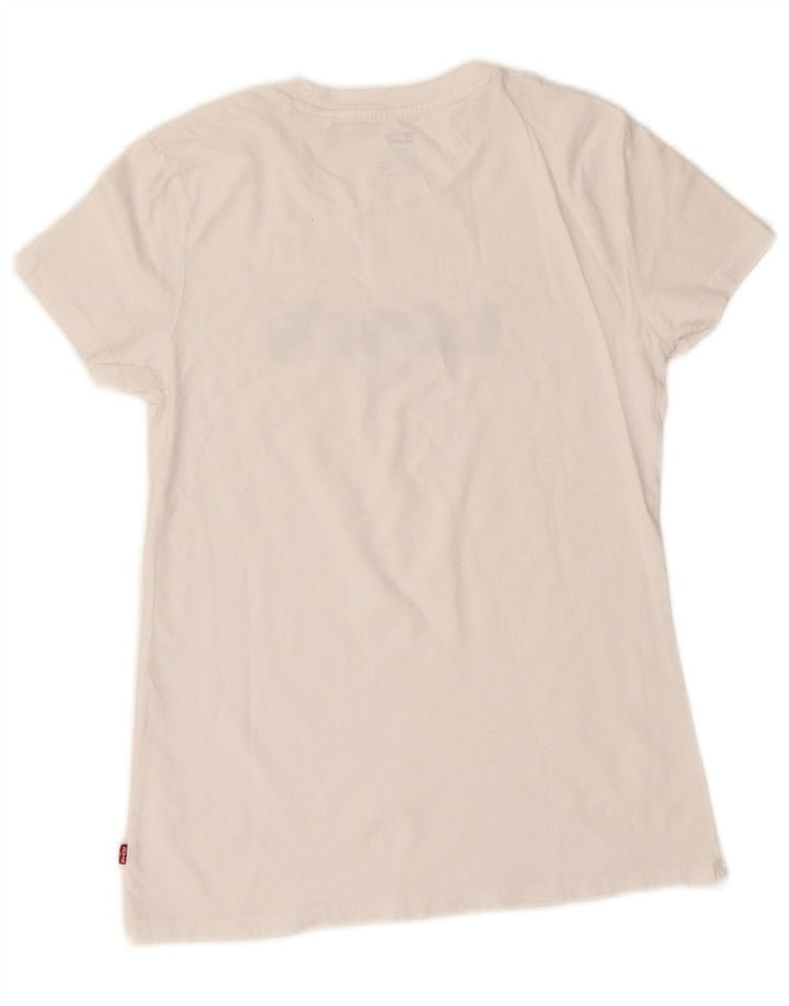 Женская футболка оверсайз с рисунком Levi's Top UK 2 2XS Белая
