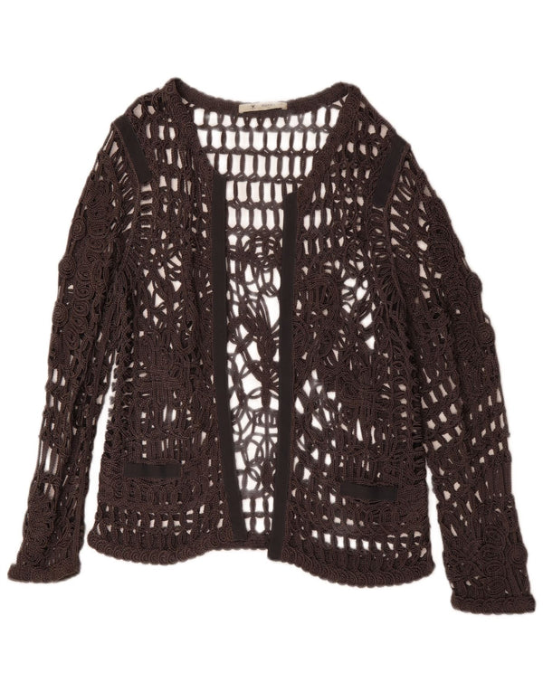 Женский прозрачный топ с длинными рукавами MONARI UK 14, большой серый цвет