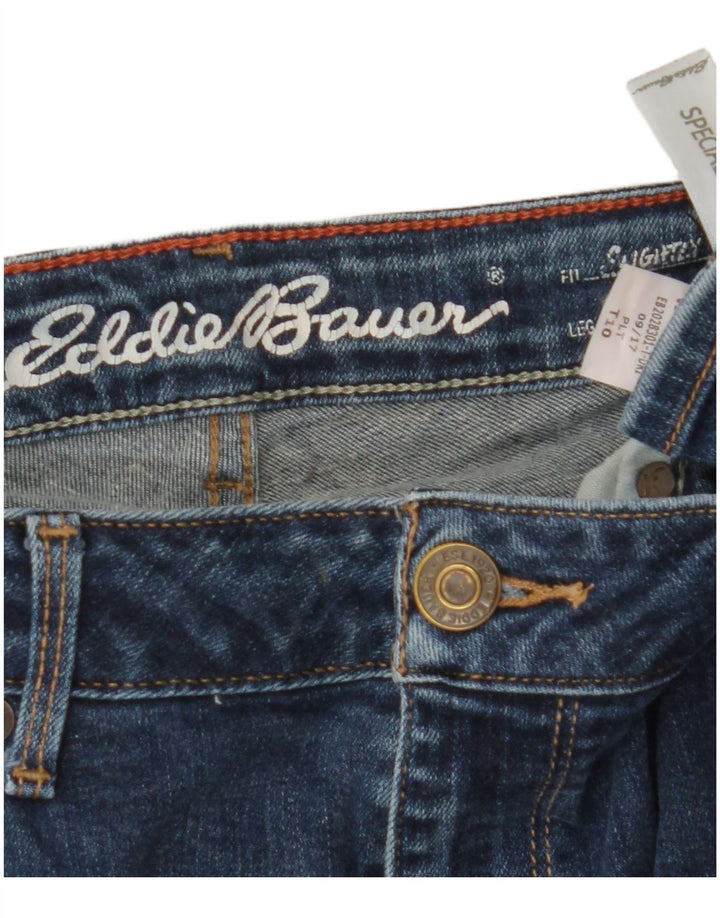 Женские прямые джинсы Eddie Bauer, слегка пышные, США 10, большие W30 L33, синие