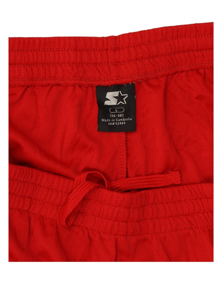 STARTER Mens Sport Shorts Large  Red Polyester Vintage Starter and Second-Hand Starter from Messina Hembry 
