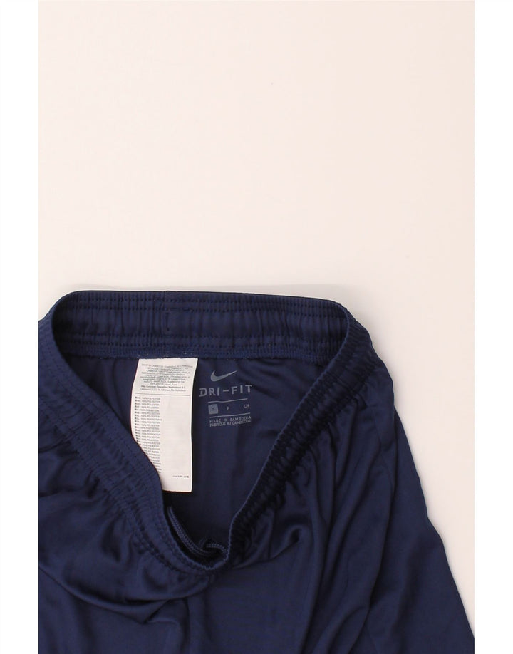 NIKE Mens Dri Fit Sport Shorts Small  Navy Blue Polyester Vintage Nike and Second-Hand Nike from Messina Hembry 