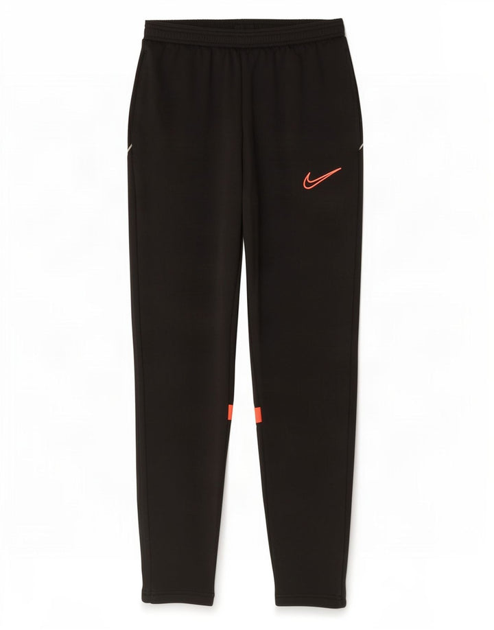 Мужские спортивные брюки Nike Dri Fit среднего размера, полиэстер с цветными блоками, средний черный
