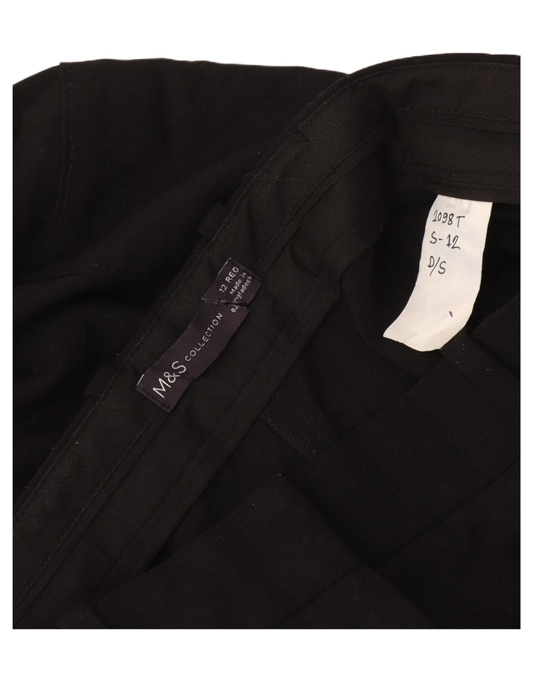 Женские прямые брюки карго Marks & Spencer UK 12 Medium W30 L30 черные