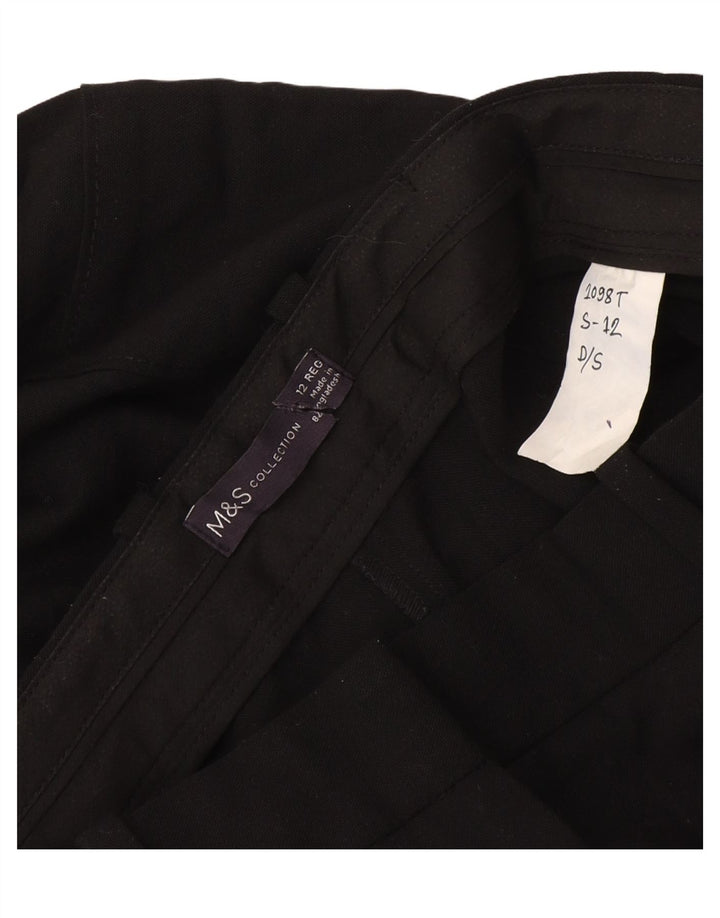 Женские прямые брюки карго Marks & Spencer UK 12 Medium W30 L30 черные