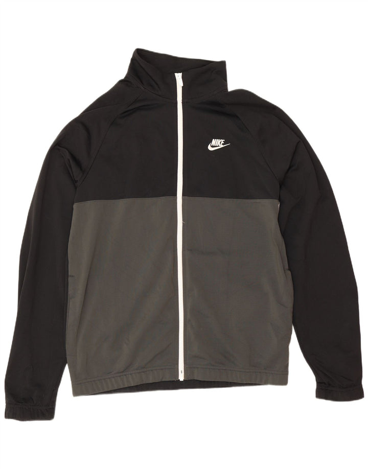 Мужской спортивный костюм Nike Regular Fit, верхняя куртка, средний черный, спортивная с цветными блоками