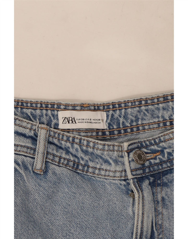Женские прямые джинсы карго Zara EU 38, маленькие W32 L32, синие