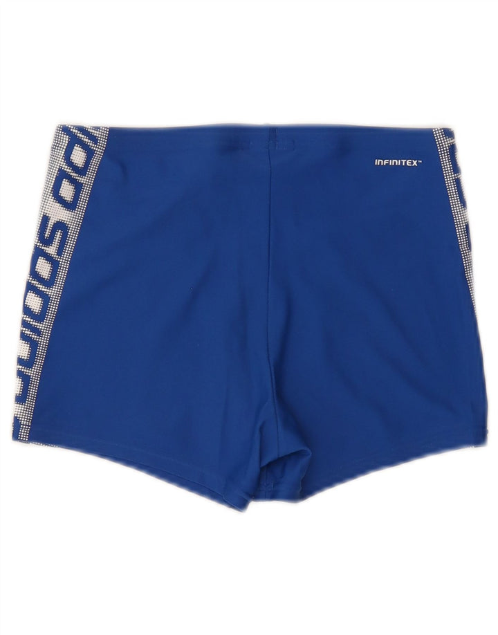 Мужские шорты для плавания Adidas с рисунком, нейлон, средний синий цвет