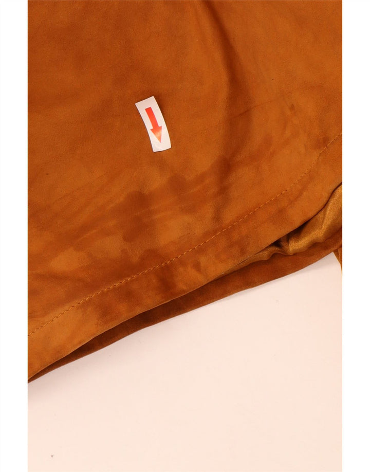 Винтажная женская замшевая куртка IT 42 Medium Brown Leather