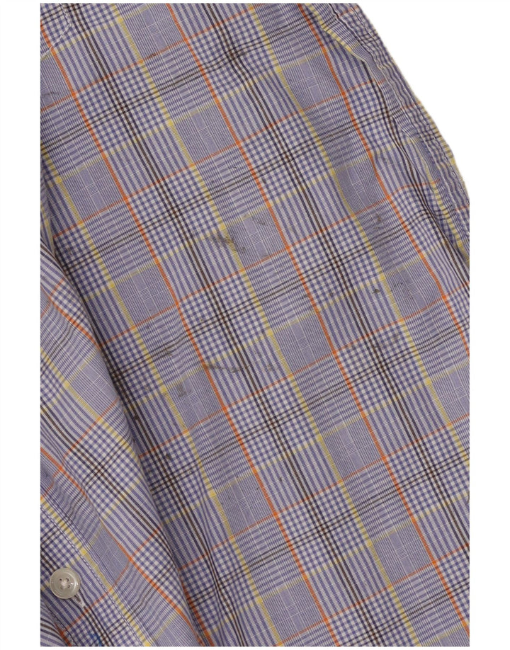 Мужская рубашка Eddie Bauer XL, синяя клетка, хлопок