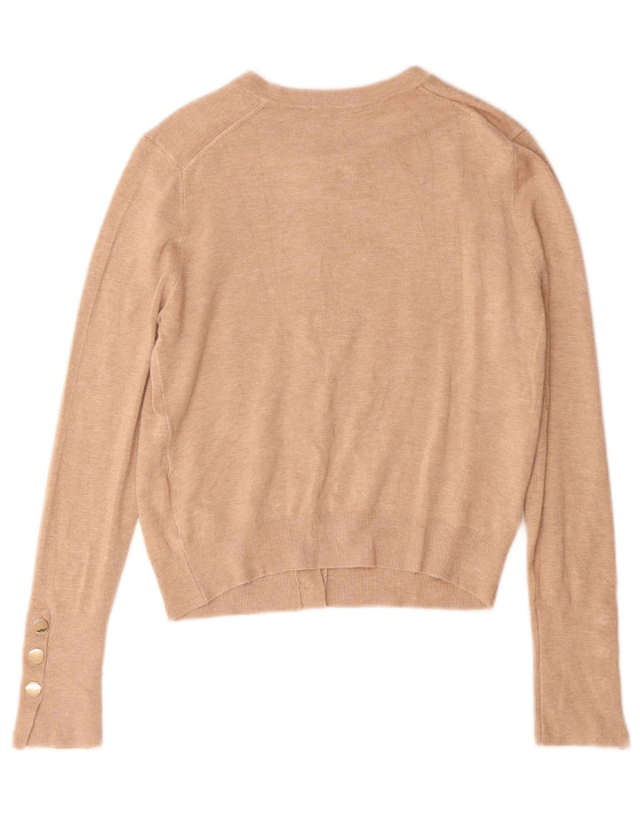 Женский кардиган Zara UK 12, средний бежевый вискоза