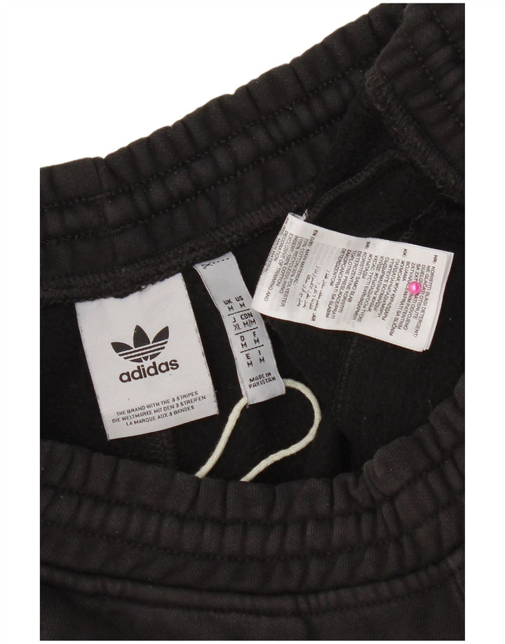 Мужские спортивные шорты Adidas среднего размера, черные, хлопок
