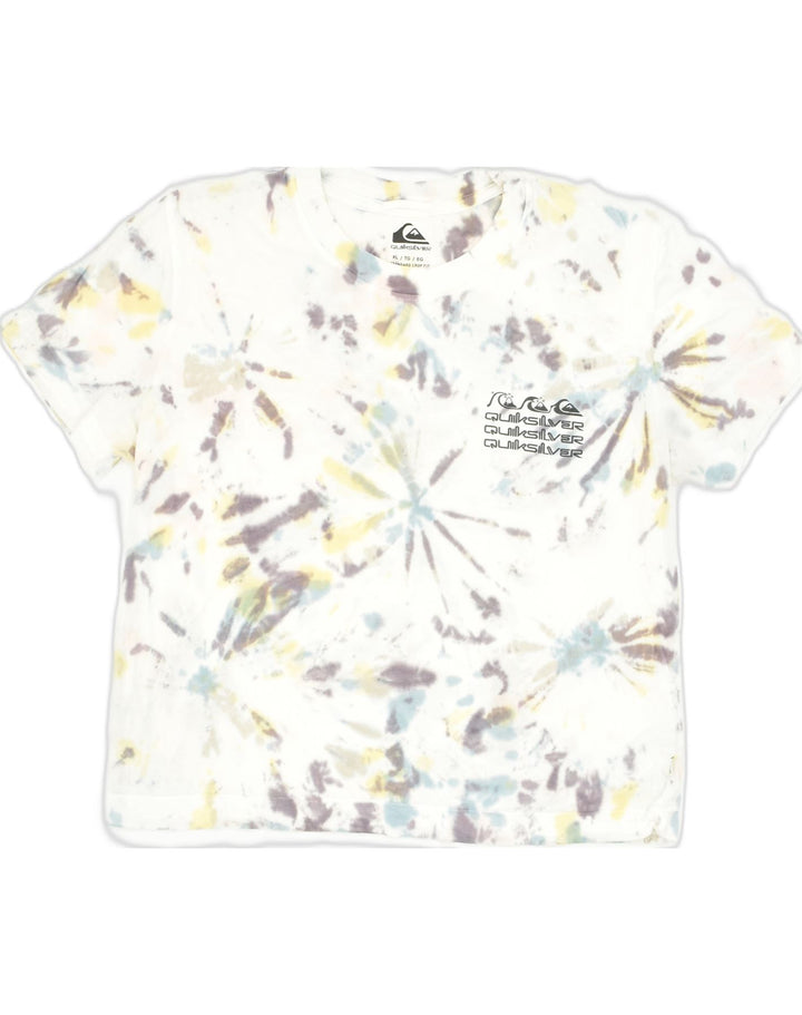 QUIKSILVER Womens Crop Standard Fit T-Shirt Top UK 18 XL Multicoloured | Vintage Quiksilver | Thrift | Second-Hand Quiksilver | Used Clothing | Messina Hembry 