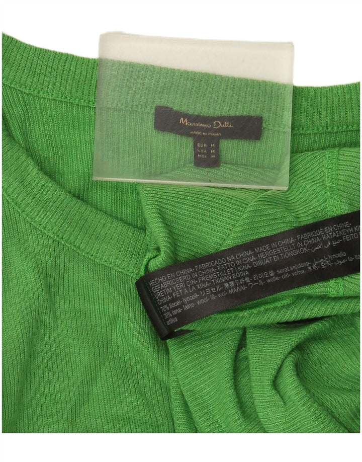Женский жилет Massimo Dutti UK 12, средний зеленый лиоцелл