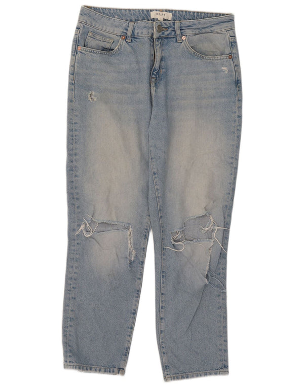 Женские укороченные джинсы Reiss W29 L26, синий хлопок