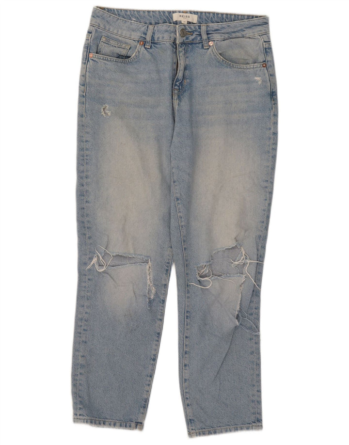 Женские укороченные джинсы Reiss W29 L26, синий хлопок