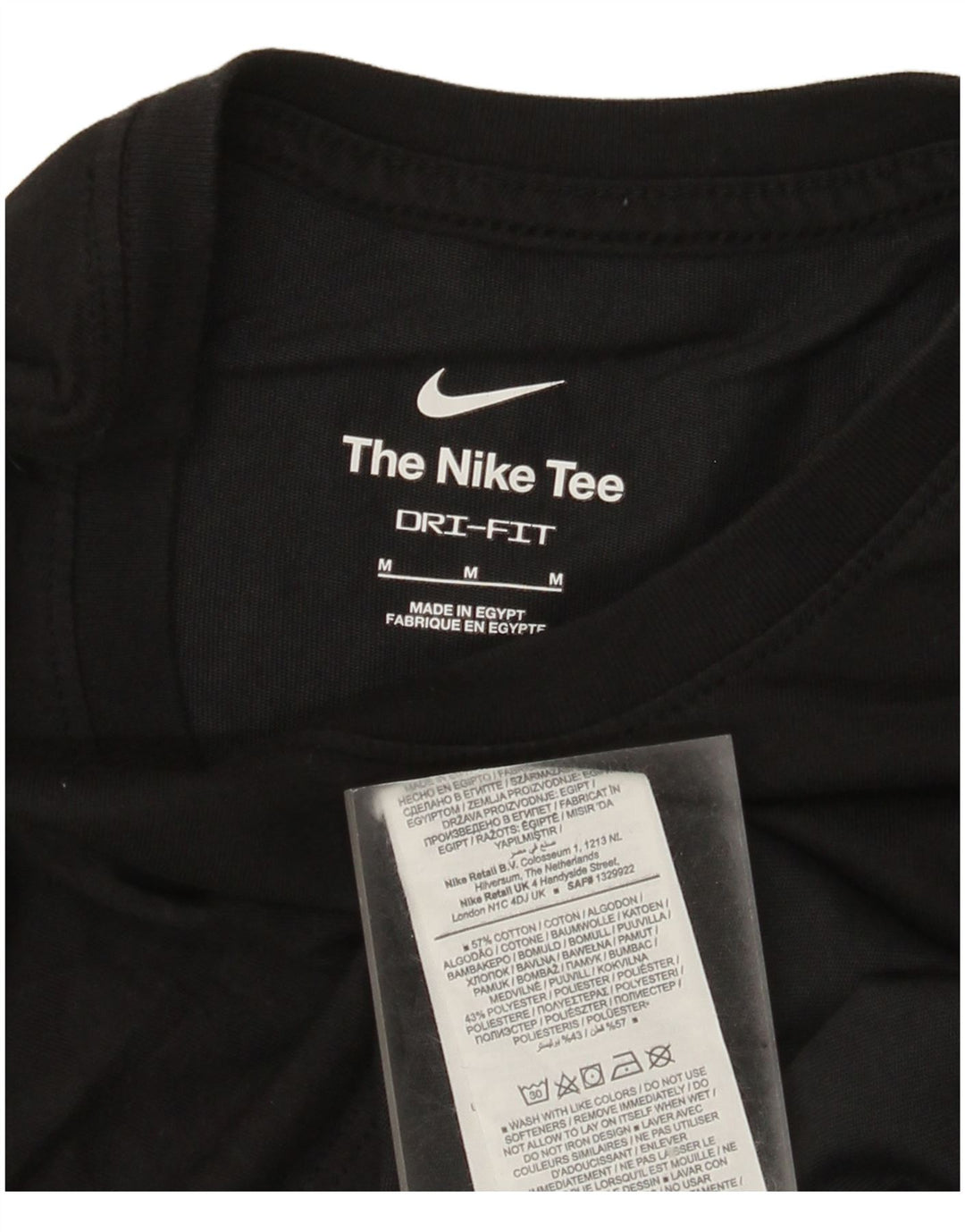 Мужская футболка Nike Dri Fit с графическим рисунком, средний черный хлопковый топ