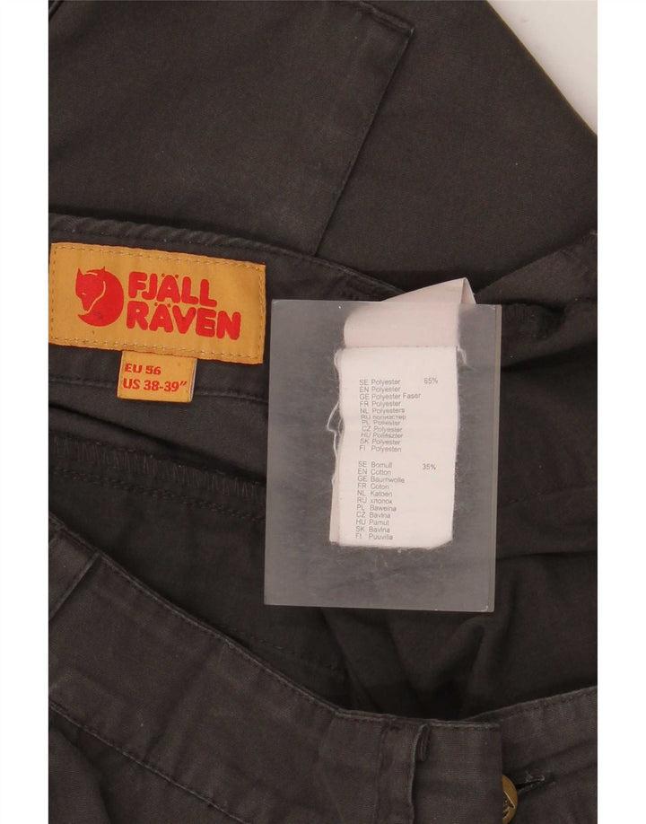 Мужские прямые брюки карго Fjall Raven W38 L32 коричневые из полиэстера