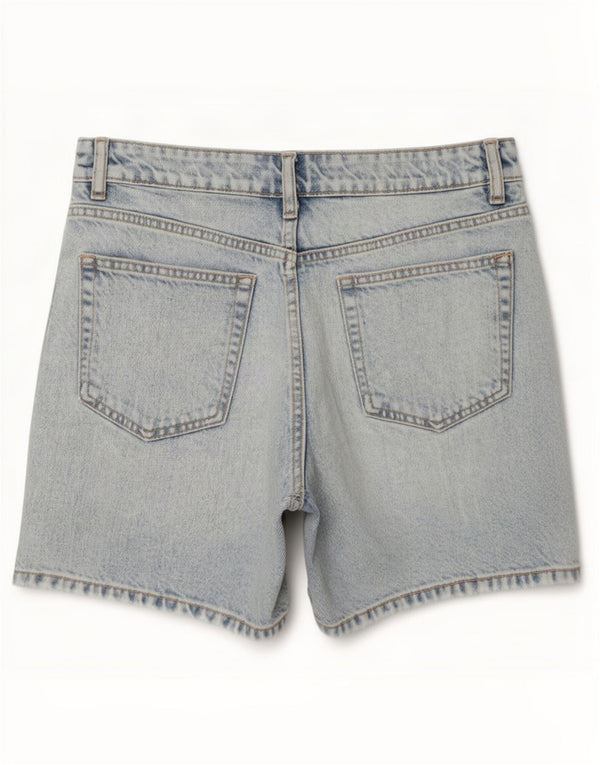 Женские джинсовые шорты свободного кроя с высокой талией Zara EU 36 XS W26, синие, хлопок