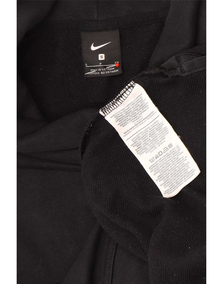 Женский джемпер большого размера с рисунком Nike UK 10, маленький черный хлопковый