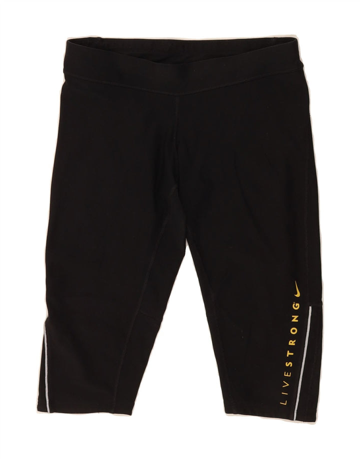 NIKE Womens Dri Fit Sport Shorts UK 10 Small  Black Polyester Vintage Nike and Second-Hand Nike from Messina Hembry 
