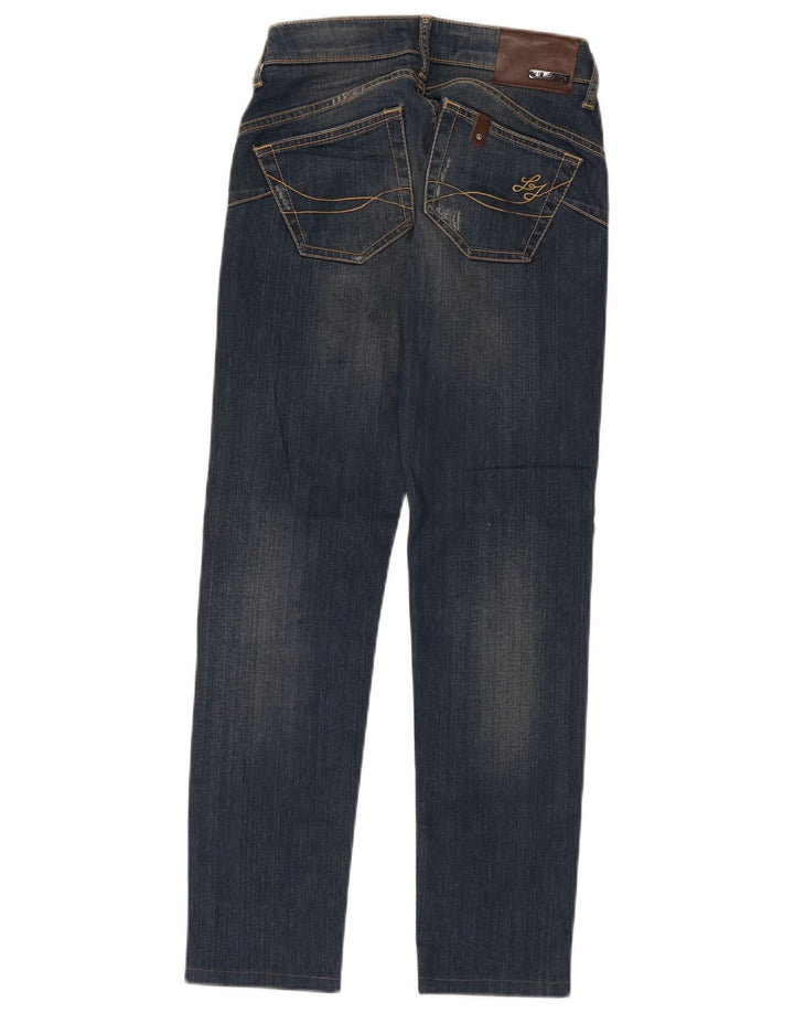 LIU JO Womens Straight Jeans W27 L29 Navy Blue Cotton