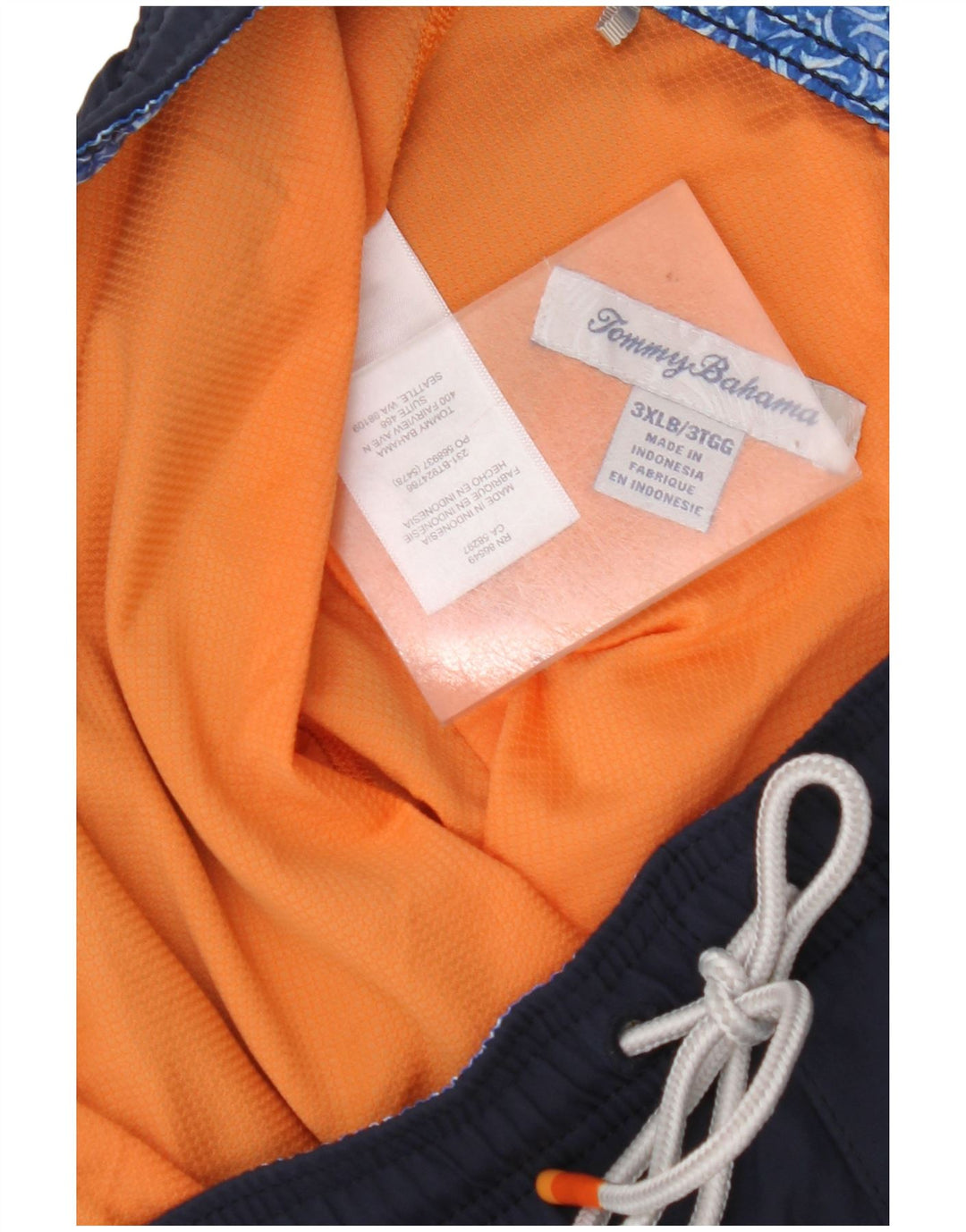 Мужские шорты для плавания TOMMY BAHAMA 3XL темно-синие из полиэстера