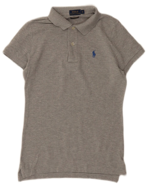 Мужская рубашка-поло скинни Polo Ralph Lauren XS серая