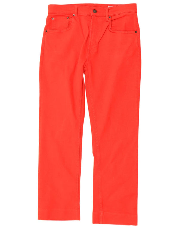 Женские прямые джинсы Zara EU 40 Medium W30 L27, красный хлопок