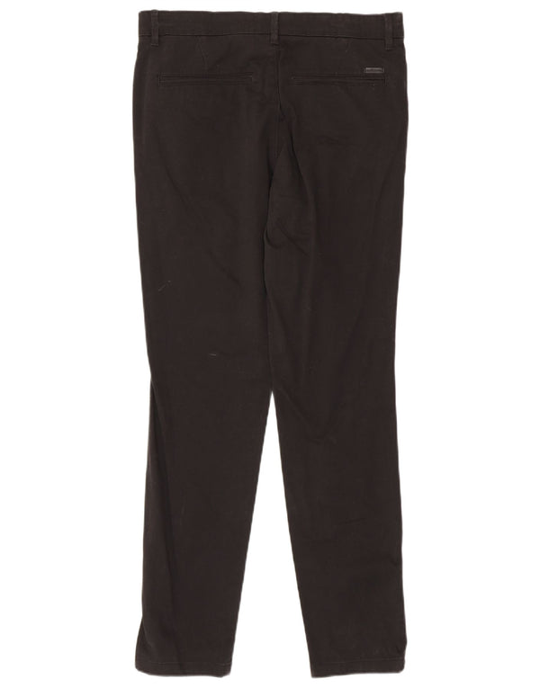 Jack & Jones Mens Slim Chino Trousers W30 L30 Black Cotton