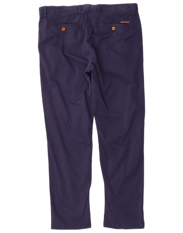 Мужские брюки-чиносы Massimo Dutti Slim Fit EU 44 Large W34 L29 Темно-синие