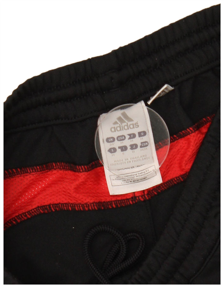 Мужские спортивные брюки-капри Adidas, большие черные полиэстер с цветными блоками