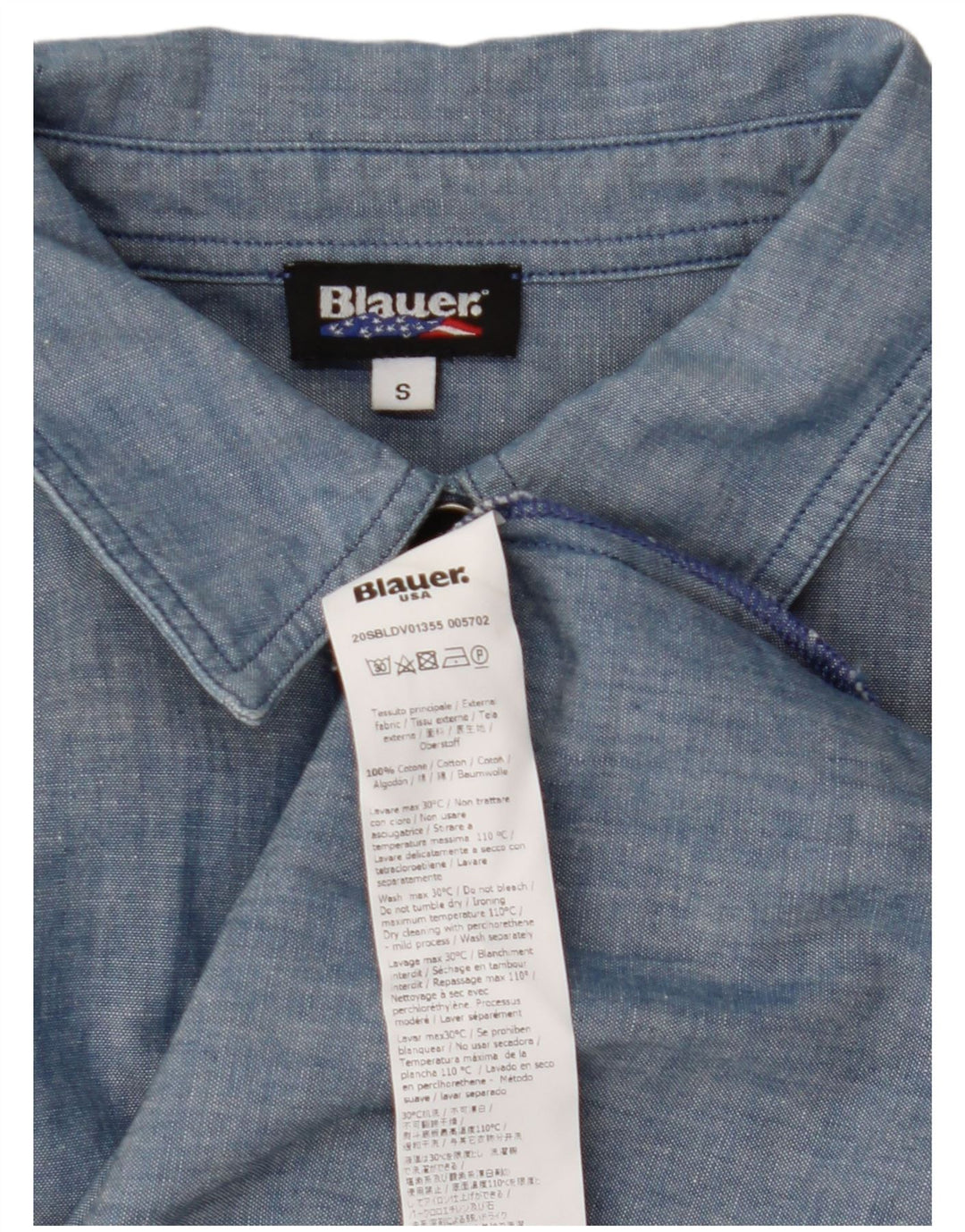 Женское платье-пуловер в стиле милитари BLAUER, маленький синий хлопок, Великобритания, 10 шт.