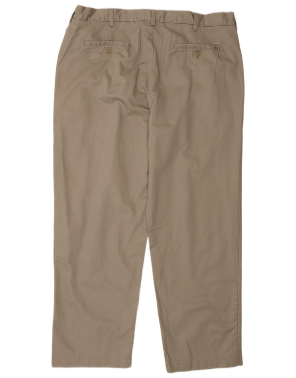 Izod Мужские классические прямые брюки чинос W40 L32 бежевого цвета, хлопок