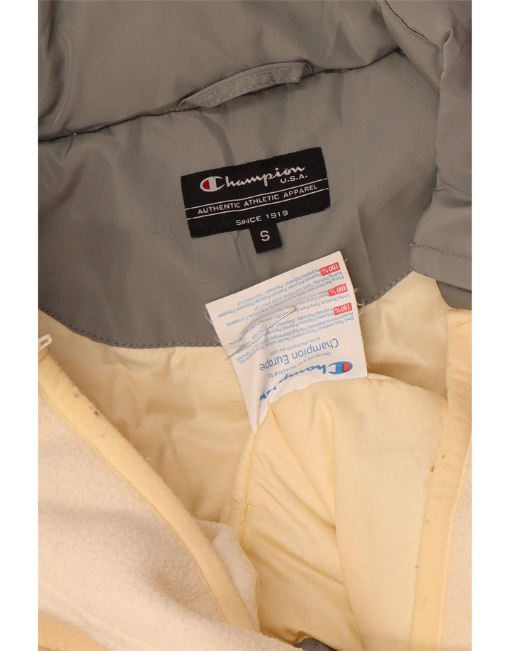 Женская утепленная куртка оверсайз Champion UK 10, маленький серый нейлон