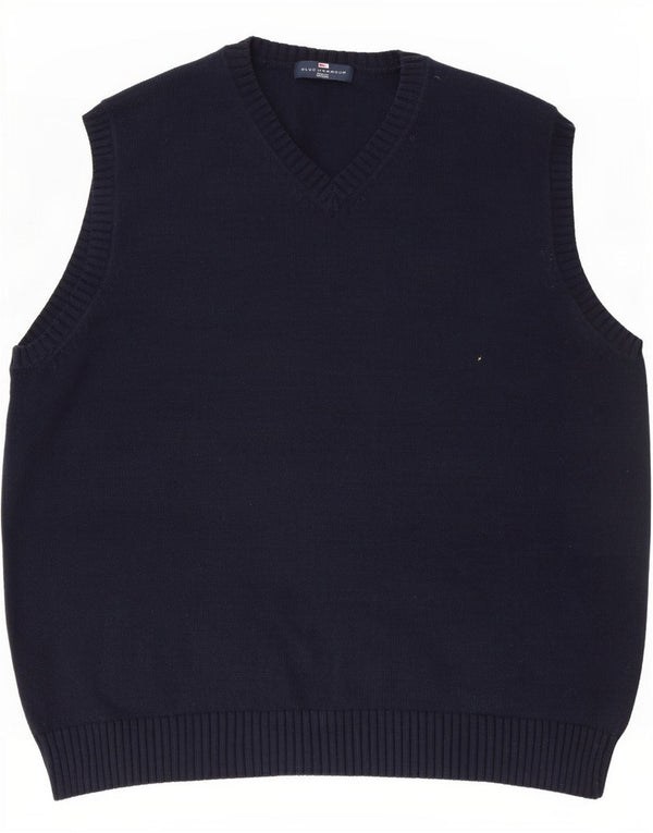 Мужская майка Marks & Spencer Blue Harbour, большой темно-синий хлопок