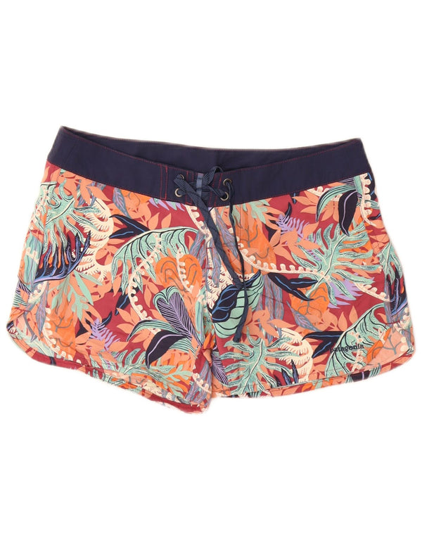 Женские шорты для плавания Patagonia US 2 XS, разноцветный нейлон с цветочным принтом