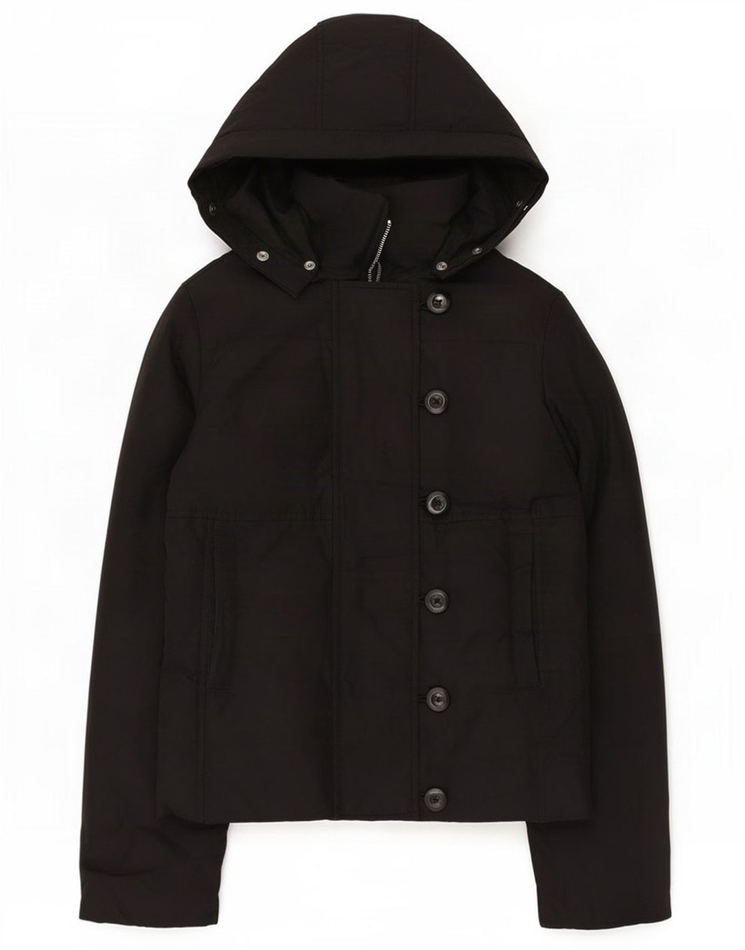 Женская ветровка Gap с капюшоном UK 6 XS, черный полиэстер