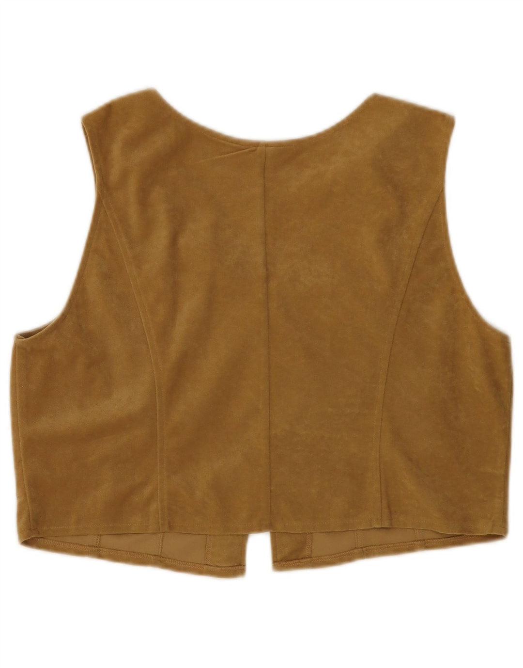 WOODPECKER Женский велюровый жилет UK 16, большой размер, бежевый, полиэстер