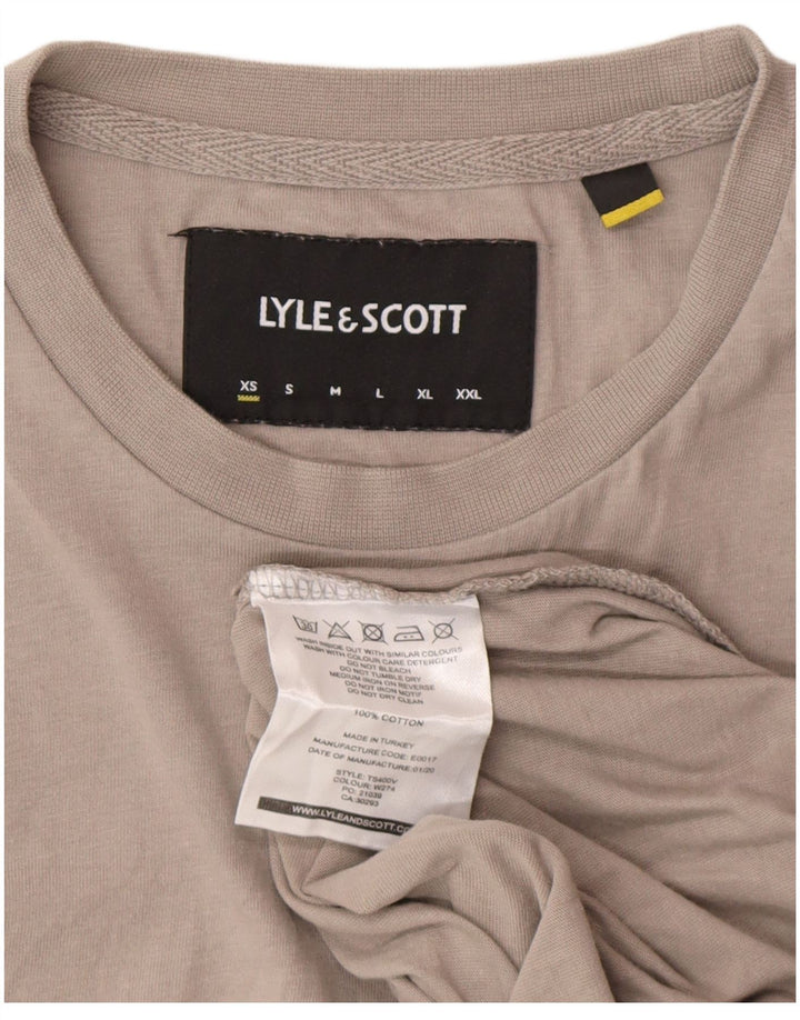 Мужская футболка Lyle & Scott XS, серый хлопок